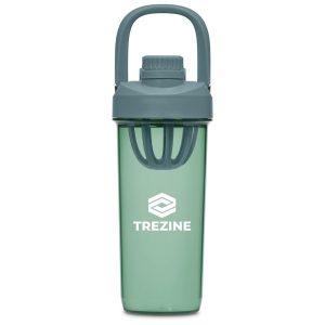 Serendipio Mondrian Plastic 2-in-1 Water Bottle - 800ml in Dusty Teal
