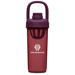 Serendipio Mondrian Plastic 2-in-1 Water Bottle - 800ml in Maroon