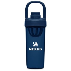 Serendipio Mondrian Plastic 2-in-1 Water Bottle - 800ml in Navy