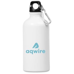 Altitude Braxton Aluminium Water Bottle - 500ml in Solid White