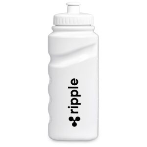 Altitude Slam Plastic Water Bottle - 500ml in Solid White