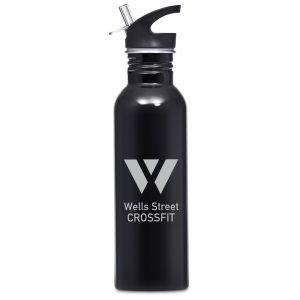 Ventura Stainless Steel Water Bottle – 750ml in Black