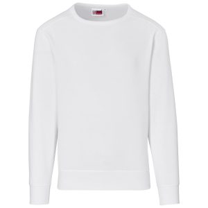 Mens Quinn Crew Neck Sweater in White