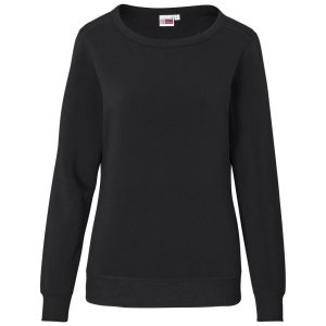 Ladies Quinn Crew Neck Sweater in Black
