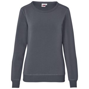 Ladies Quinn Crew Neck Sweater in Grey