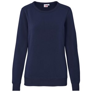 Ladies Quinn Crew Neck Sweater in Navy