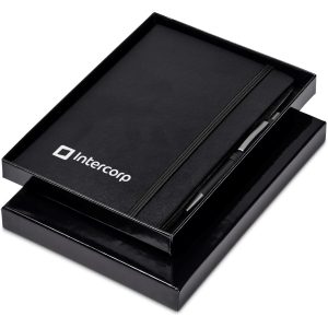 Altitude Carlton Notebook & Pen Set in Black