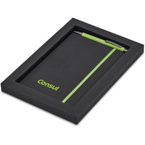 Altitude Miller Notebook & Pen Set in Lime