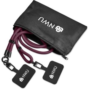 Altitude Fusion Crossbody & Wrist Phone Strap Set in Pouch in Maroon