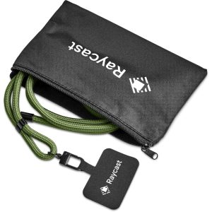 Altitude Resort Crossbody Phone Strap in Pouch in Military Green