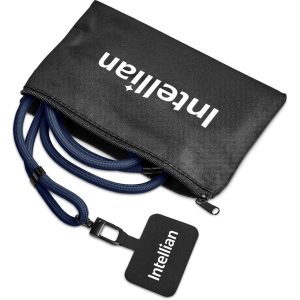 Altitude Resort Crossbody Phone Strap in Pouch in Navy