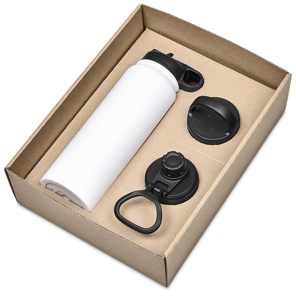 Altitude Pemba Exchangeable Lids Bottle Gift Set – Solid White