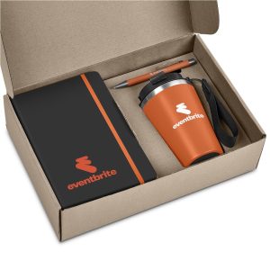 Altitude Poplar Kraft Gift Set in Orange