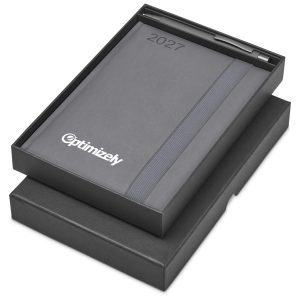 Altitude Advantage A5 2027 Diary And Omega Pen Set in Grey