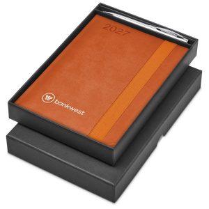 Altitude Advantage A5 2027 Diary And Cypher Pen Set in Orange