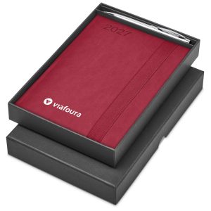 Altitude Advantage A5 2027 Diary And Cypher Pen Set in Red