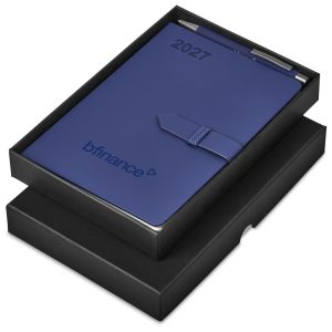 Altitude Enterprise A5 2027 Diary and Omega Pen Set in Navy