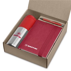 Altitude Tropism 2027 Diary Gift Set in Red