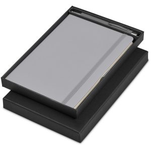 Carson Notebook & Pen Set in Grey