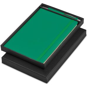 Carson Notebook & Pen Set in Green