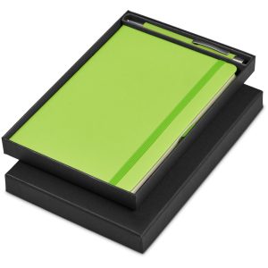 Carson Notebook & Pen Set in Lime