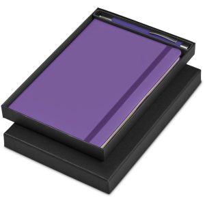 Carson Notebook & Pen Set in Purple