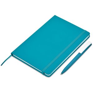 Query Notebook & Pen Set in Turquoise
