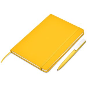 Query Notebook & Pen Set in Yellow
