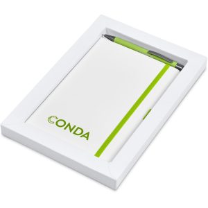 Duncan Notebook & Pen Set in Lime