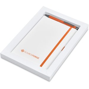 Duncan Notebook & Pen Set in Orange