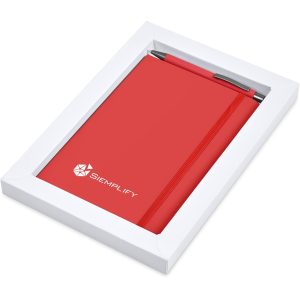 Hibiscus Notebook & Pen Set in Red