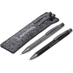 Omaha Ball Pen & Pencil Set in Black