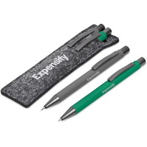 Omaha Ball Pen & Pencil Set in Green