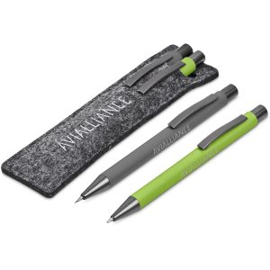 Omaha Ball Pen & Pencil Set in Lime