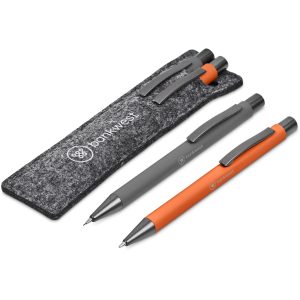 Omaha Ball Pen & Pencil Set in Orange
