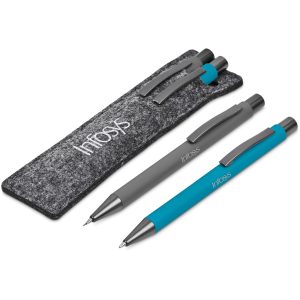 Omaha Ball Pen & Pencil Set in Turquoise
