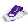 Axis Gyro White Flash Drive - 32GB - Purple