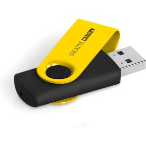 Axis Gyro White Flash Drive - 32GB in Yellow