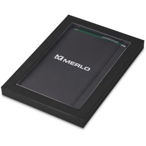 Dahlia Notebook & Pen Set in Dark Green