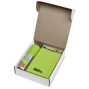 Watson White Gift Set in Lime