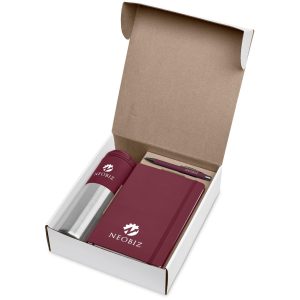 Watson White Gift Set in Maroon
