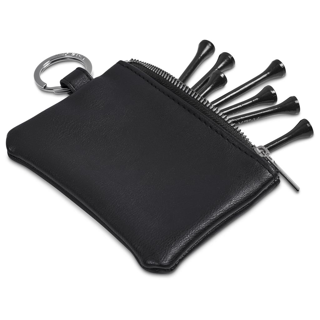 Alex Varga Dinero Pouch and Tees Golf Set – Black