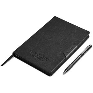 Alex Varga Onassis Notebook & Pen Set in Gun Metal