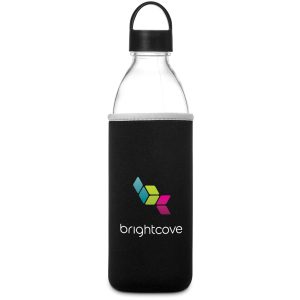 Kooshty Big Swing Neo Glass Water Bottle – 850ml in Black