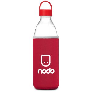 Kooshty Big Swing Neo Glass Water Bottle – 850ml in Red