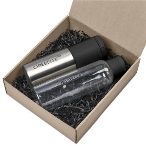 Kooshty Tyboost Drinkware Set in Black