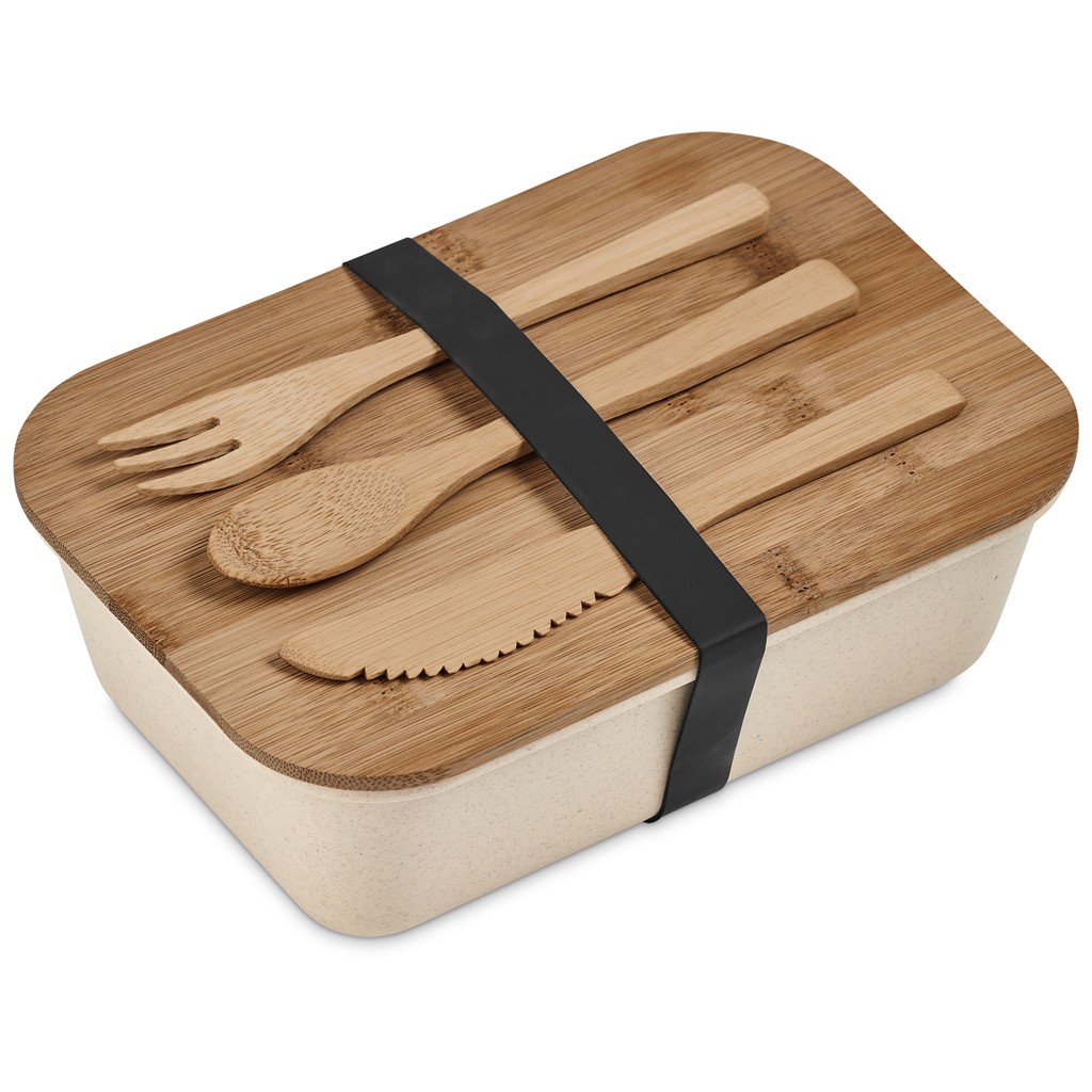 Kooshty Natura Plus Bamboo Fibre Lunch Box Set – Natural