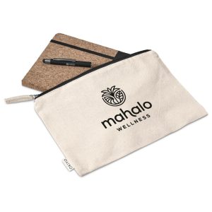 Okiyo Denki Cork Notebook & Pen Set in Black