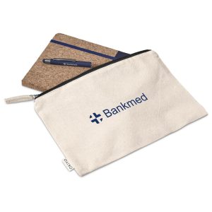Okiyo Denki Cork Notebook & Pen Set in Navy