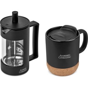 Serendipio Sienna Coffee Set in Black
